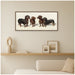 Framed Canvas 40x18 Sylvie Walnut 6