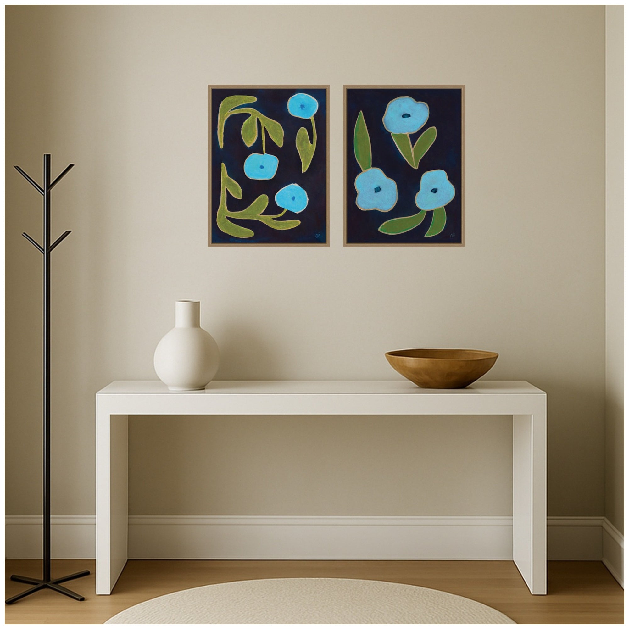 Art Set Sylvie Dark Gold 2 Piece Set 18x24 5