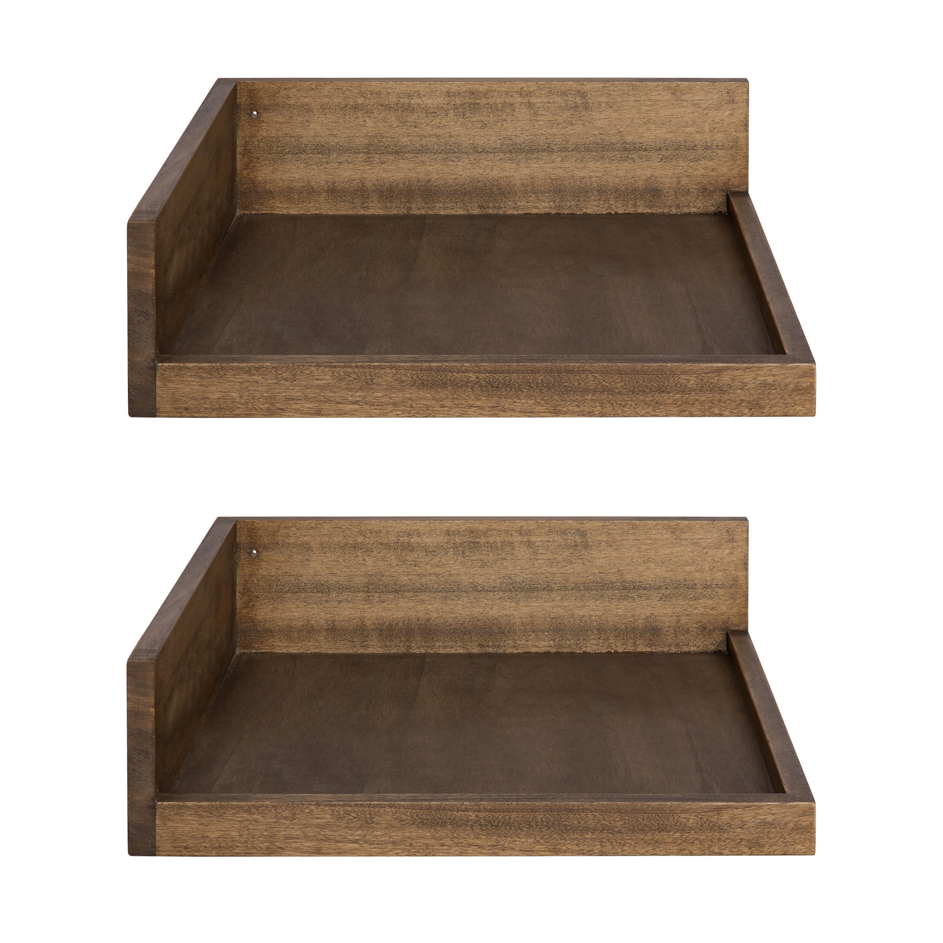 Levie Floating Corner Wood Wall Shelf Set