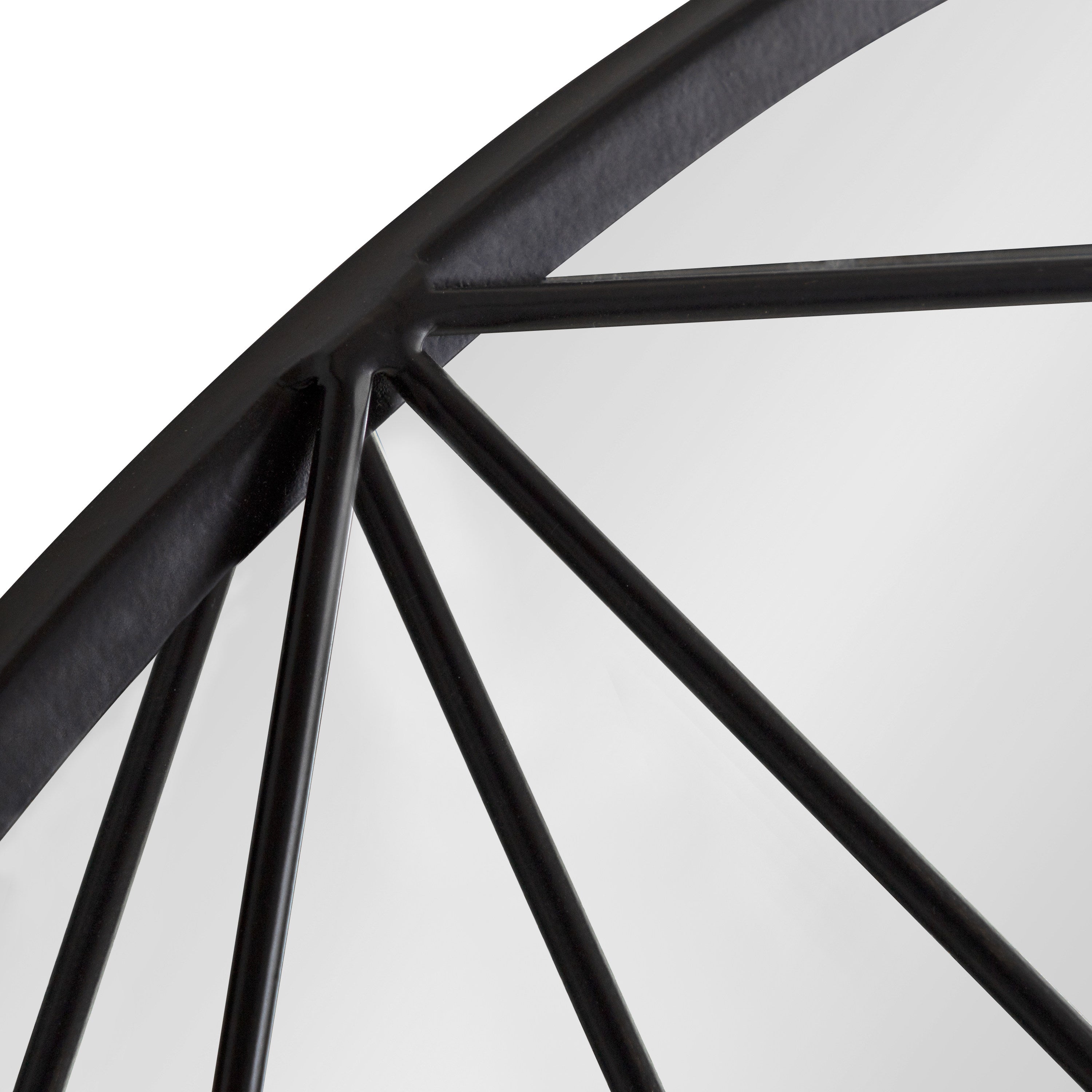 Decorative Mirror Black 30" Diameter 3