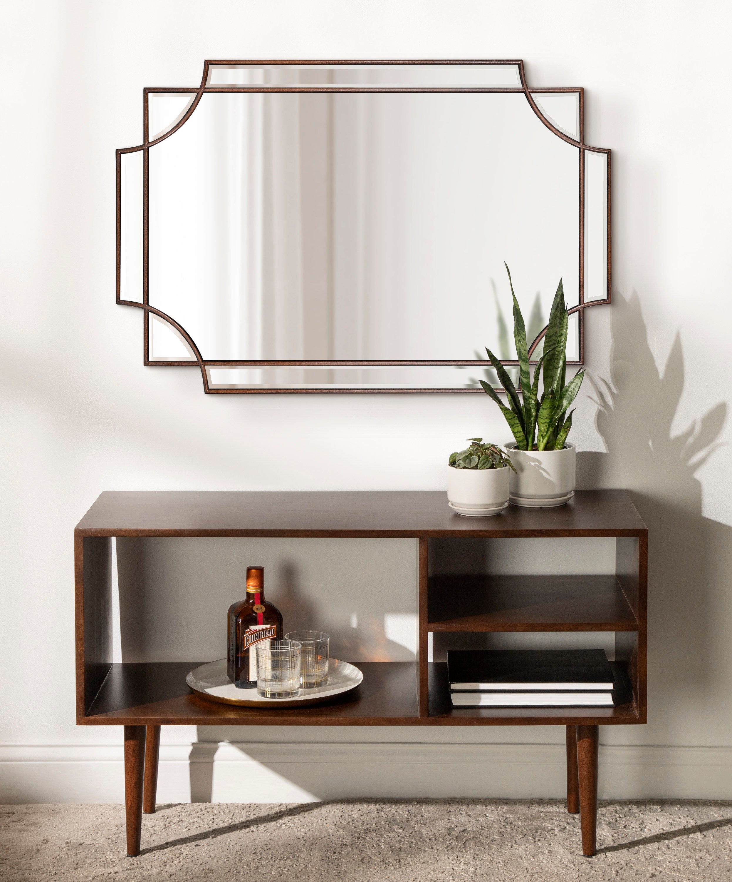 Scallop Mirror 24x36 Bronze 6
