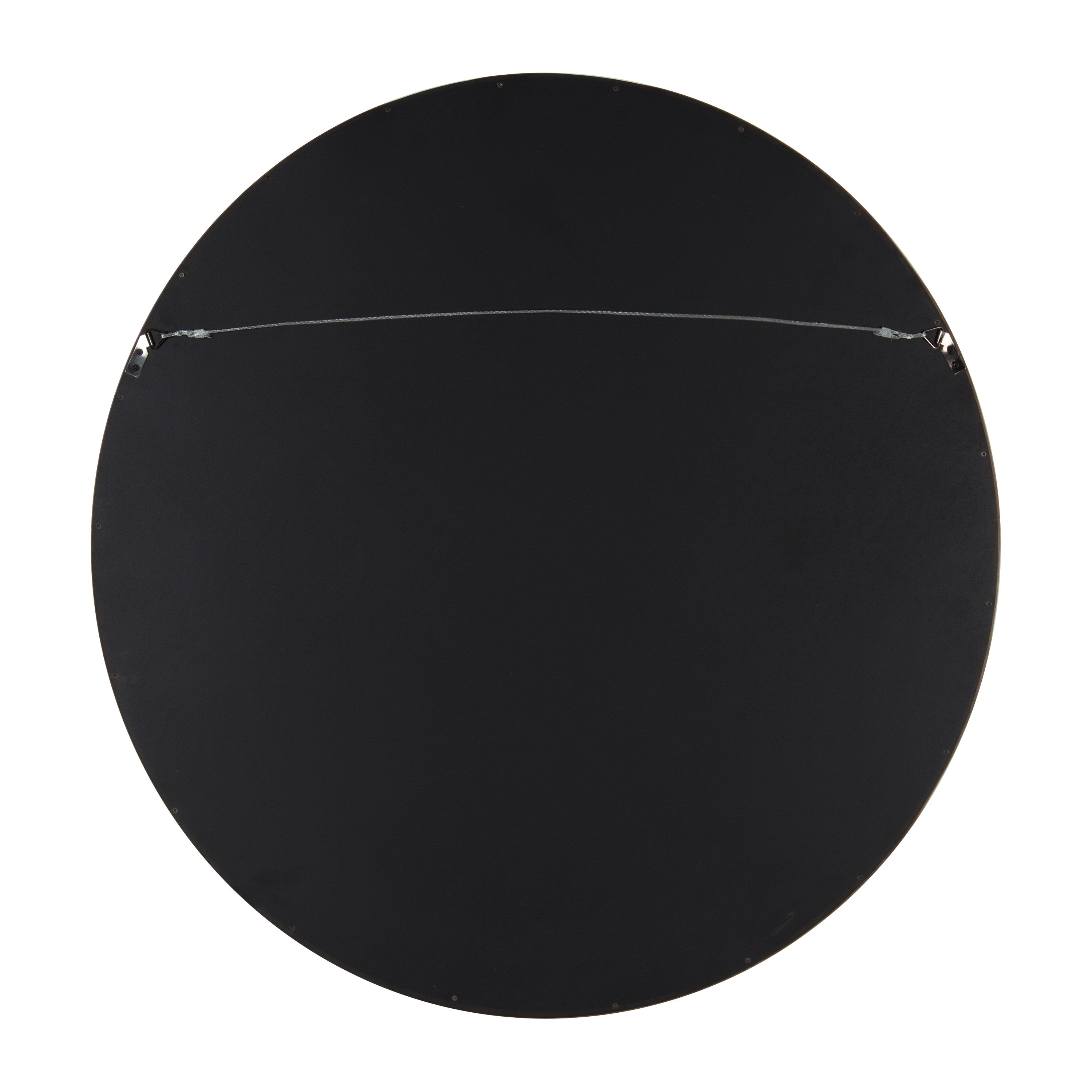 Round Mirror Rustic Brown 30" Diameter 4