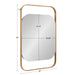 Rectangle Mirror Gold 20x30 5