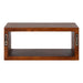 Floating Side Table Walnut Brown 18x8 5