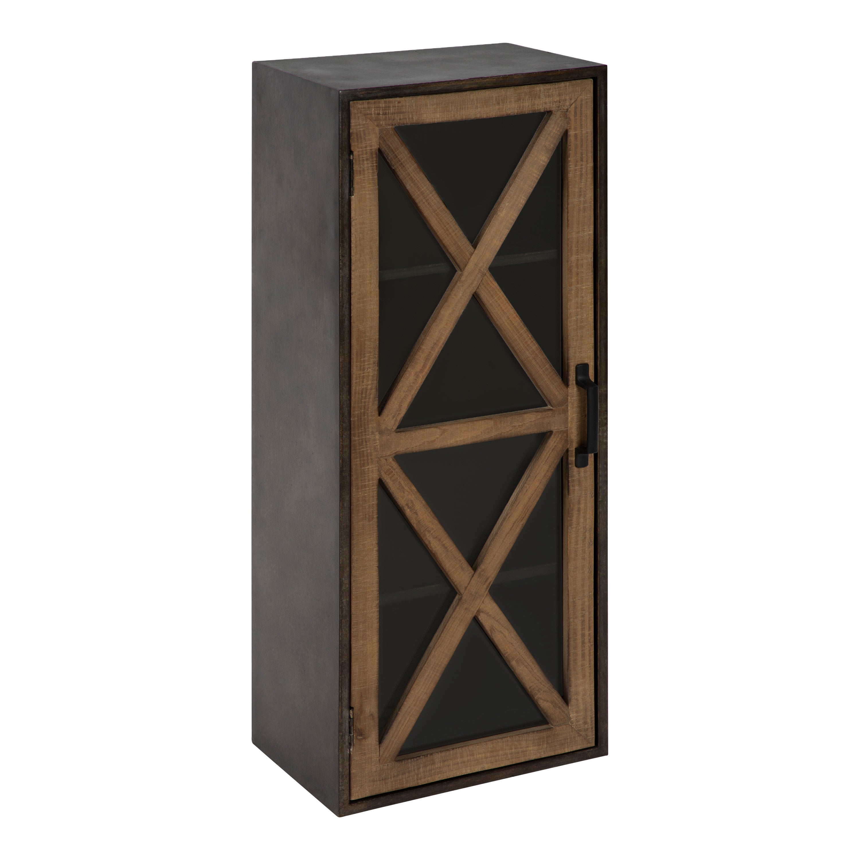 Cabinet 12x8x30 Rustic Brown Black 1