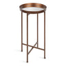 Celia Round Metal Foldable Tray Accent Table
