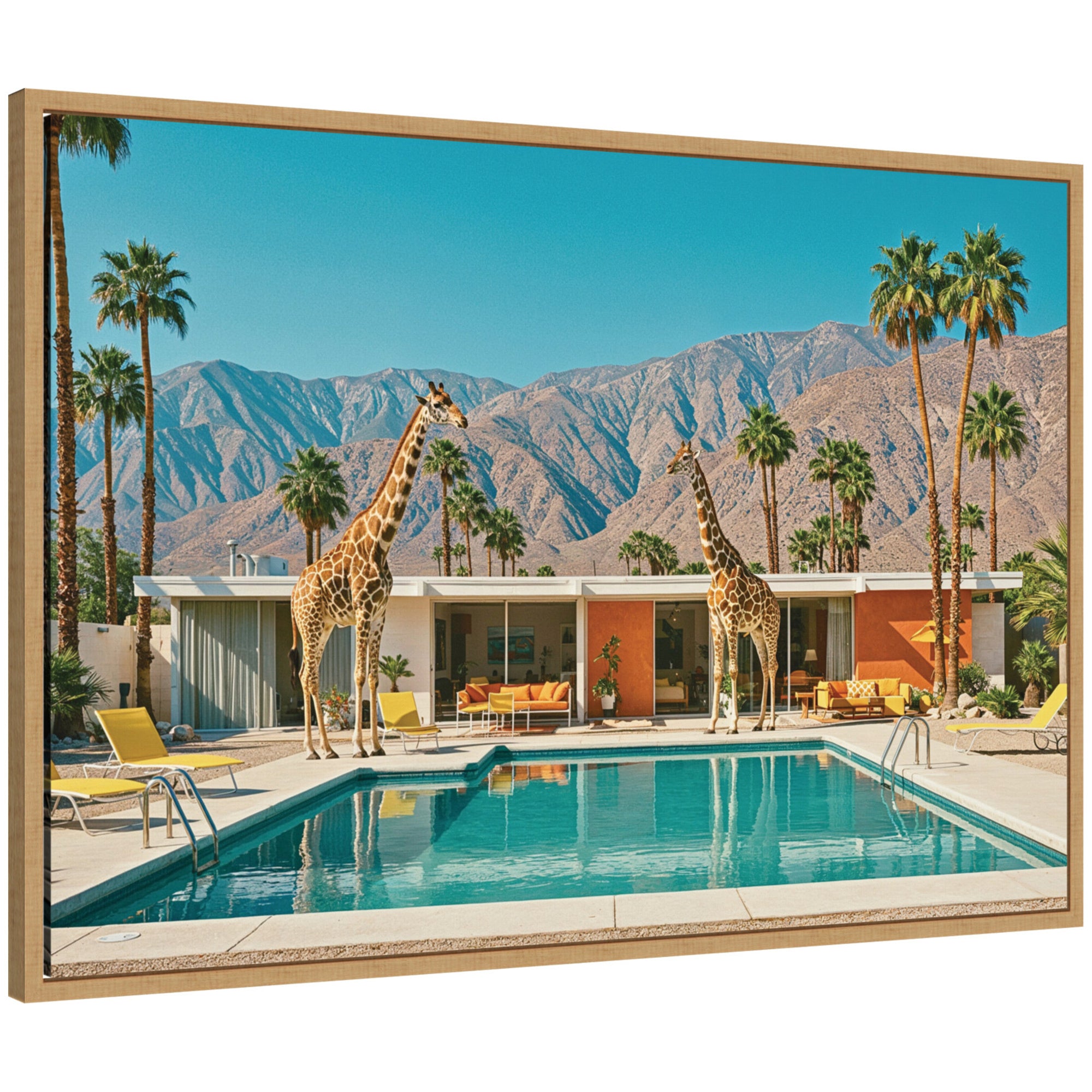 Framed Canvas Sylvie Natural 33x23 1