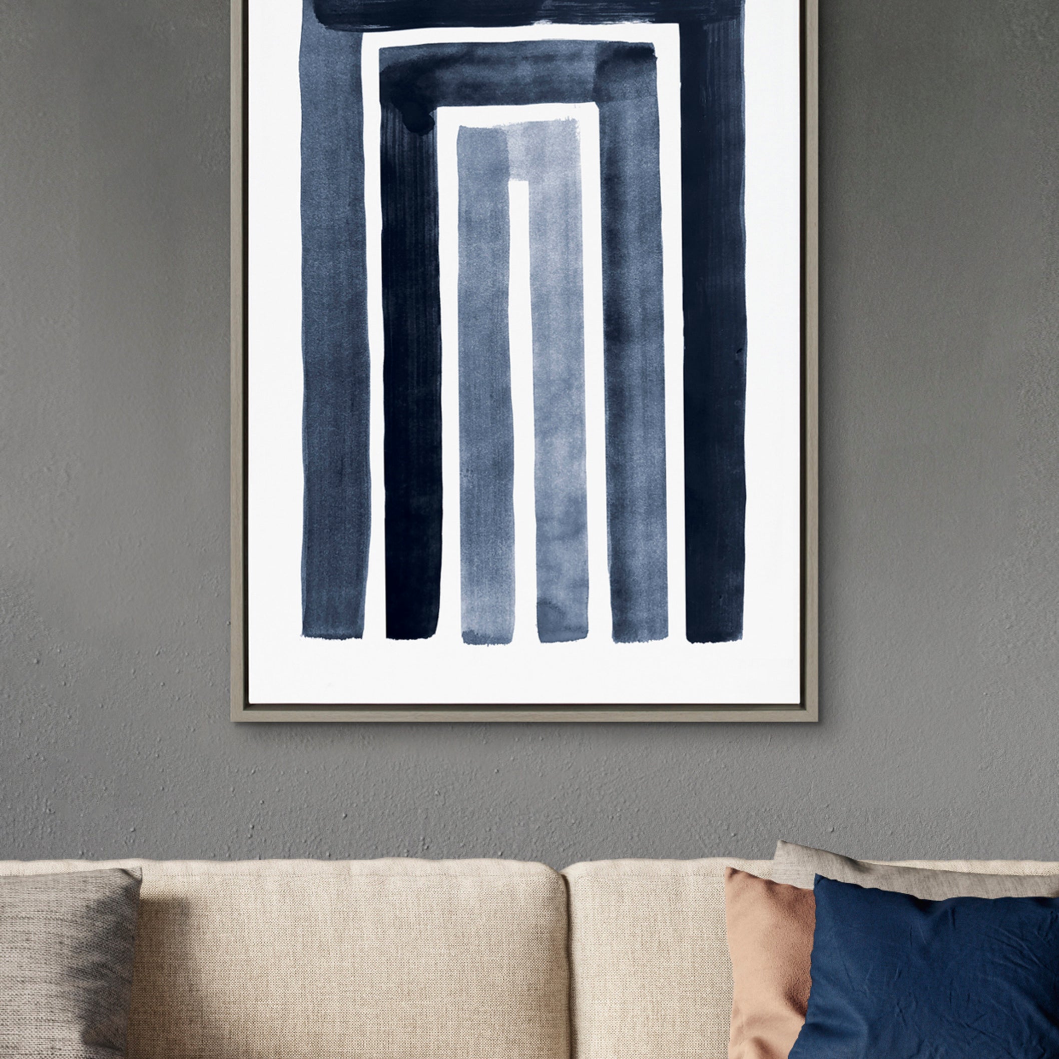 Framed Canvas 23x33 Sylvie Graywash 7