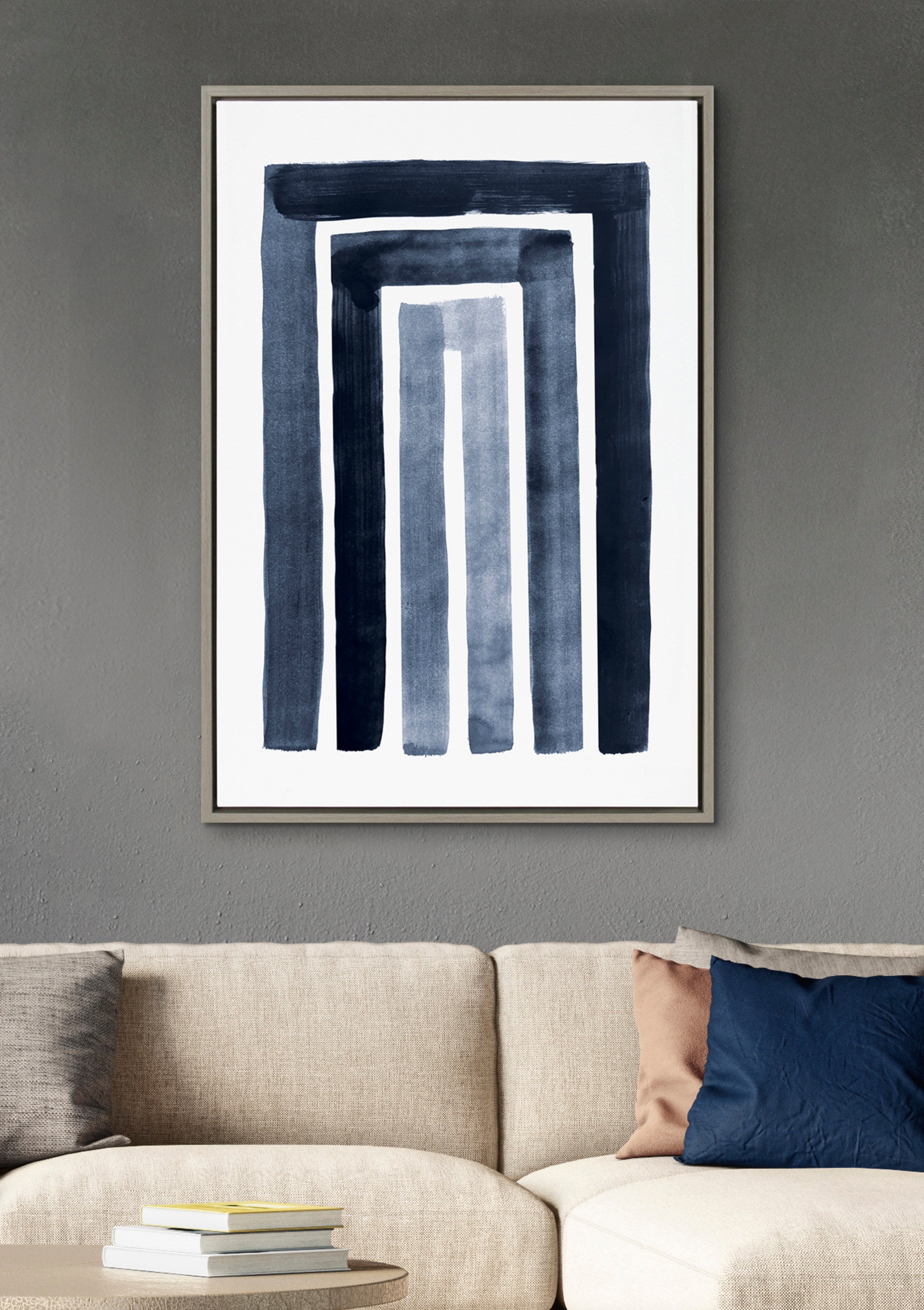 Framed Canvas 23x33 Sylvie Graywash 7