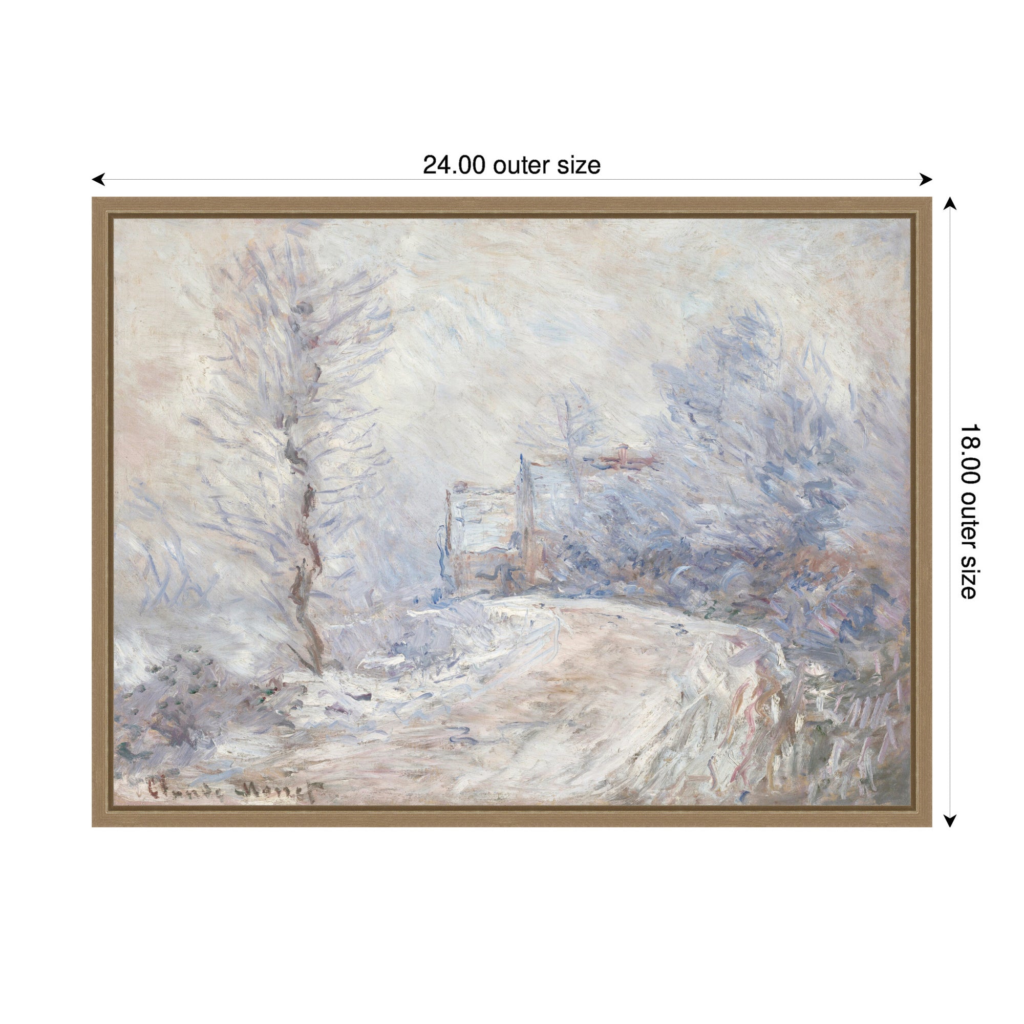 Framed Canvas Sylvie Dark Gold 24x18 2