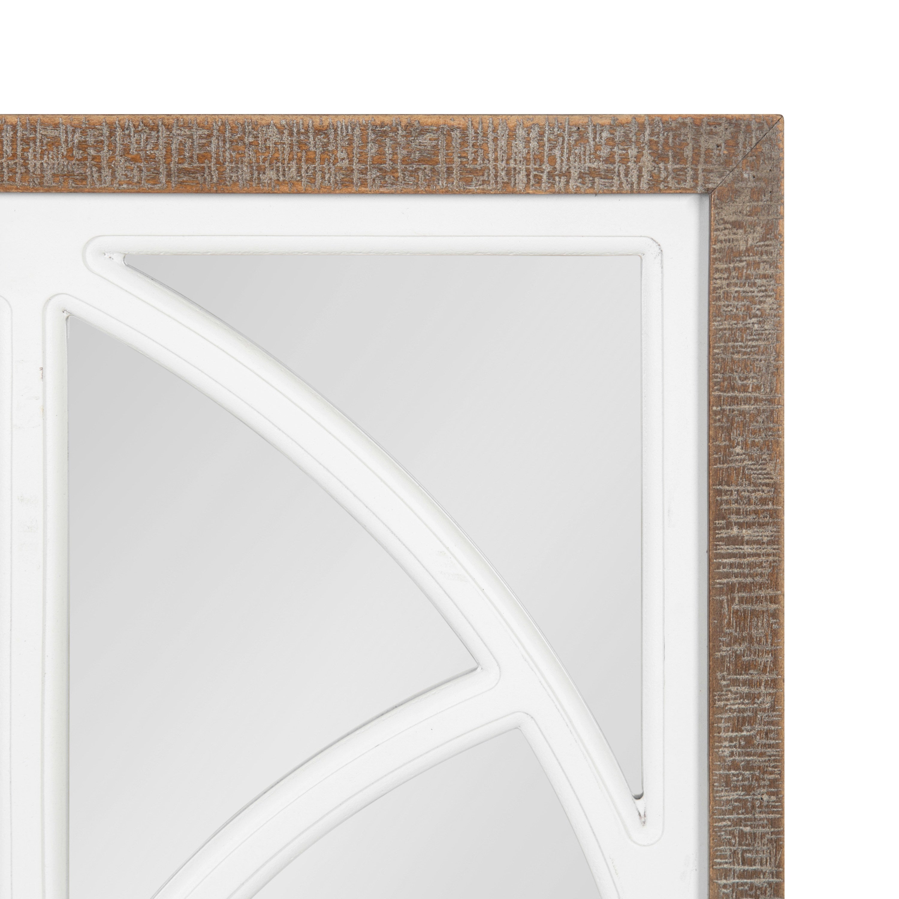 Decorative Mirror Rustic Brown 19x47 3