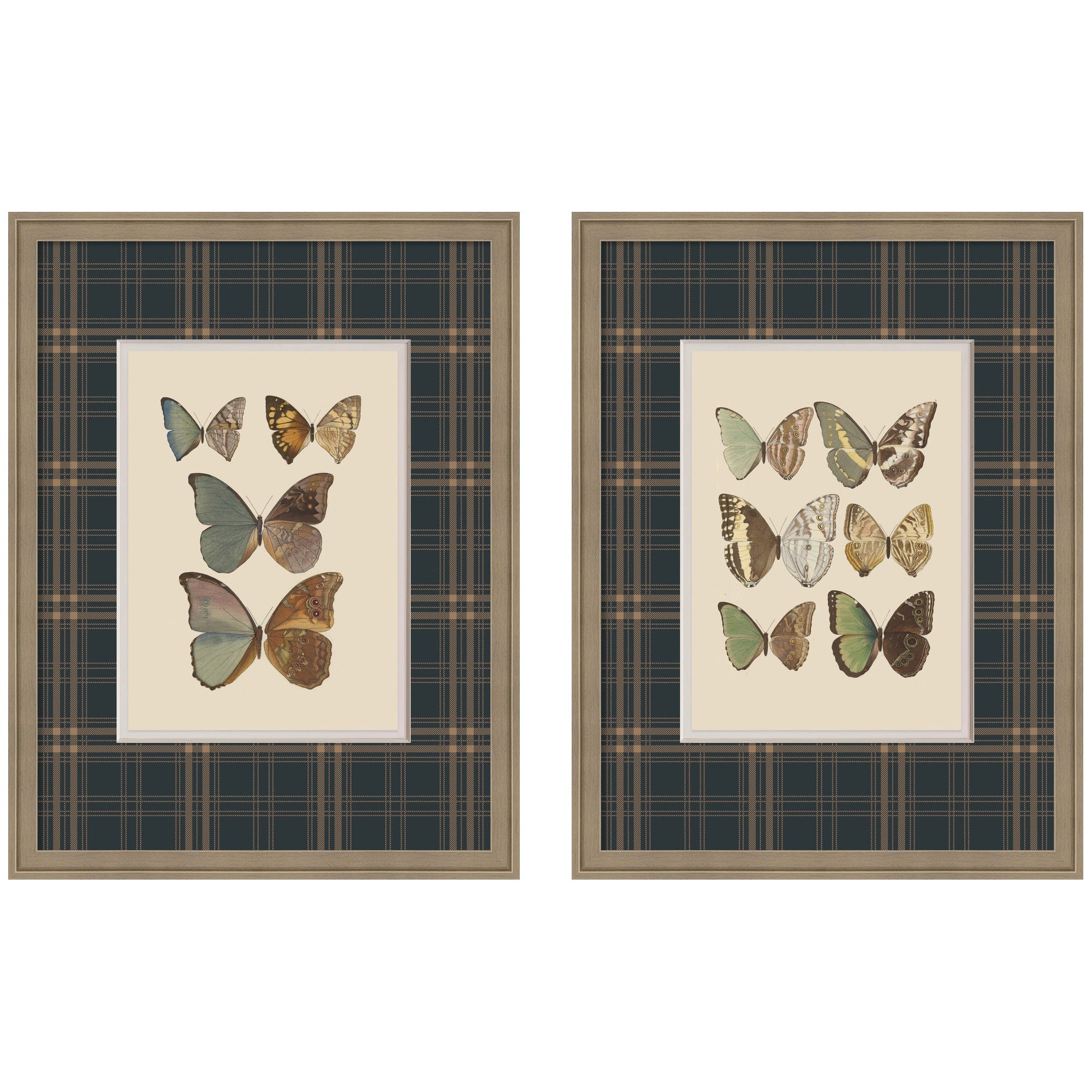 Framed Art Set 2 Piece Set 19x25 Florence Light Brown 1