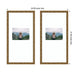 Wall Frame Belvedere Bronze 11x20 matted to 5x7 2