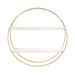 Accent Shelf White Gold 24" Diameter 5