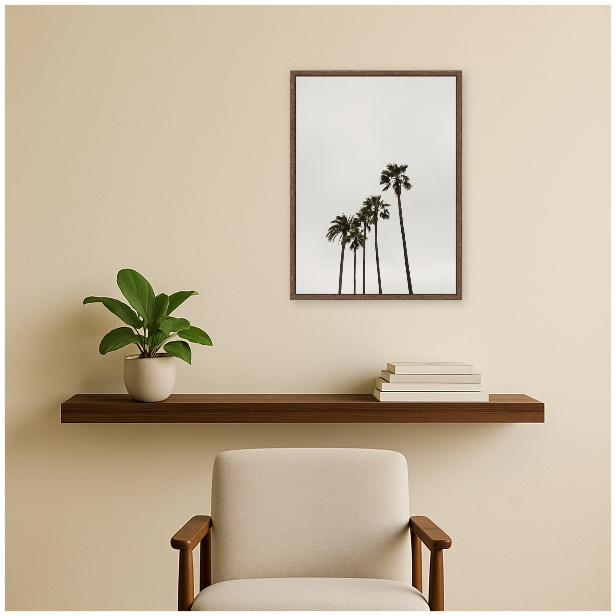 Framed Canvas 18x24 Sylvie Walnut 6