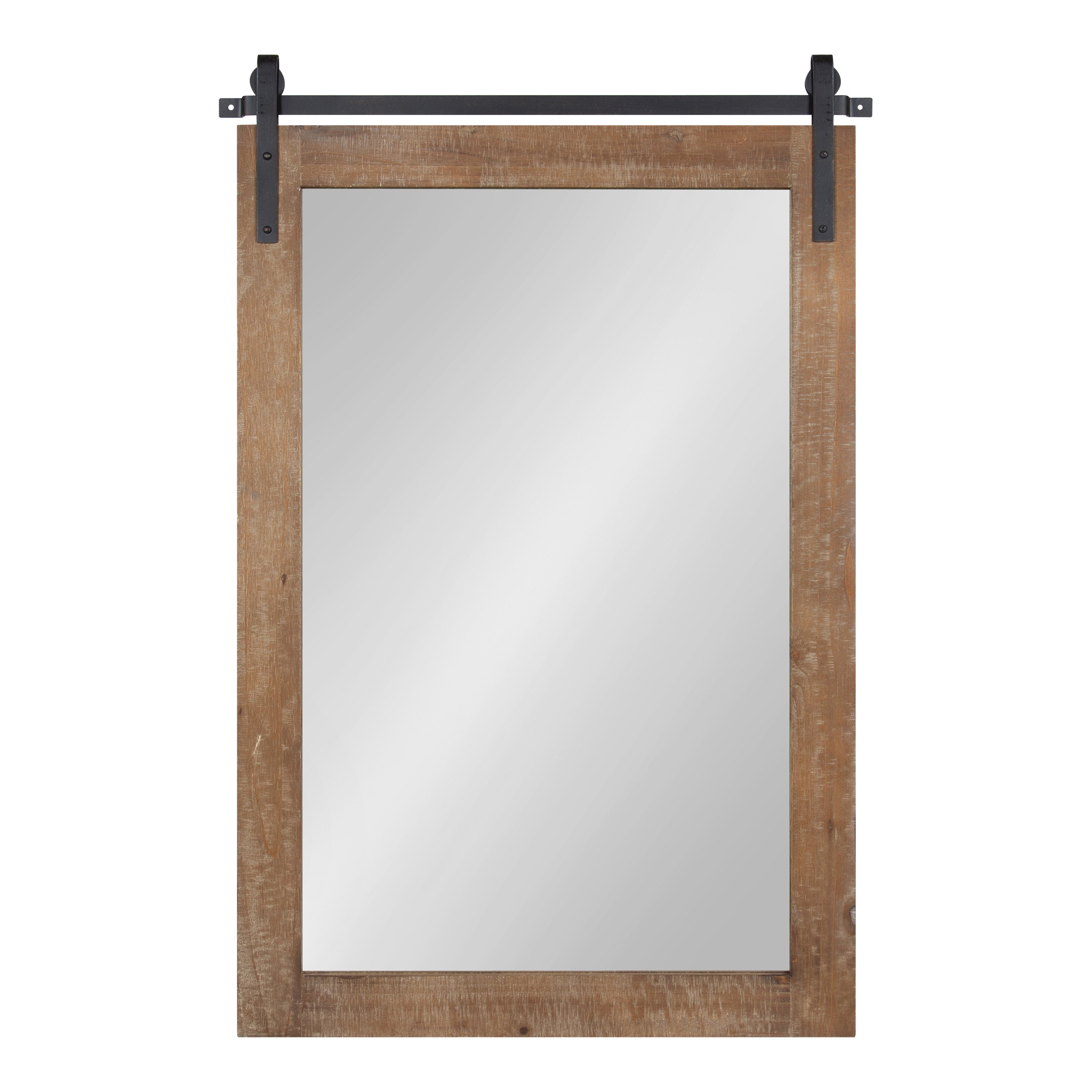 Rectangle Mirror Rustic Brown 24x38 2