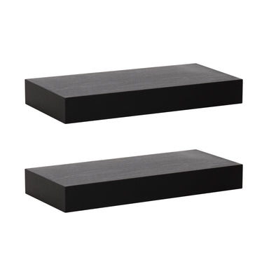 Floating Shelf 2 Piece 18 Inch Black 1