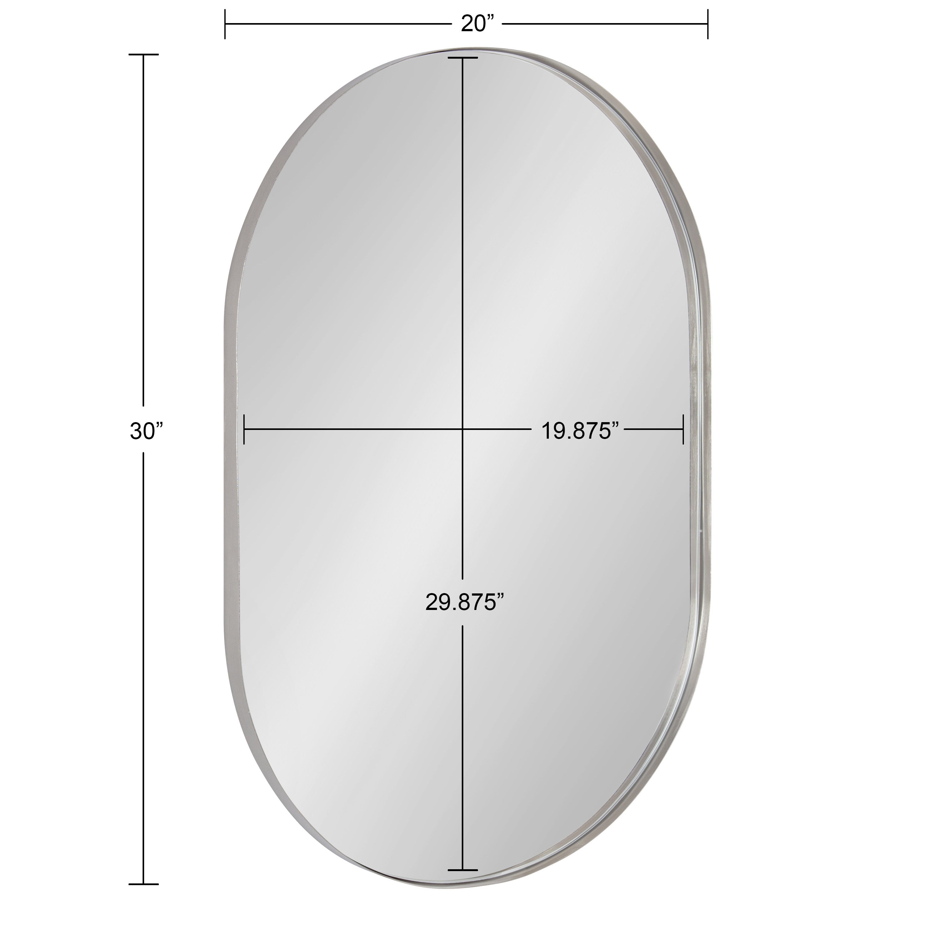 Rollo Capsule Framed Wall Mirror