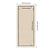 Pinboard 19x43 Eva White Gold Narrow 2