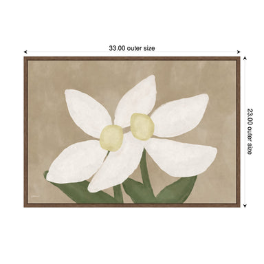 Framed Canvas 33x23 Sylvie Walnut 2