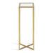 Side Table Clear Gold 7x7x21 3