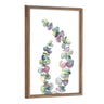 Blake Eucalyptus 2 Branches Framed Printed Glass by Emily Marie Watercolors