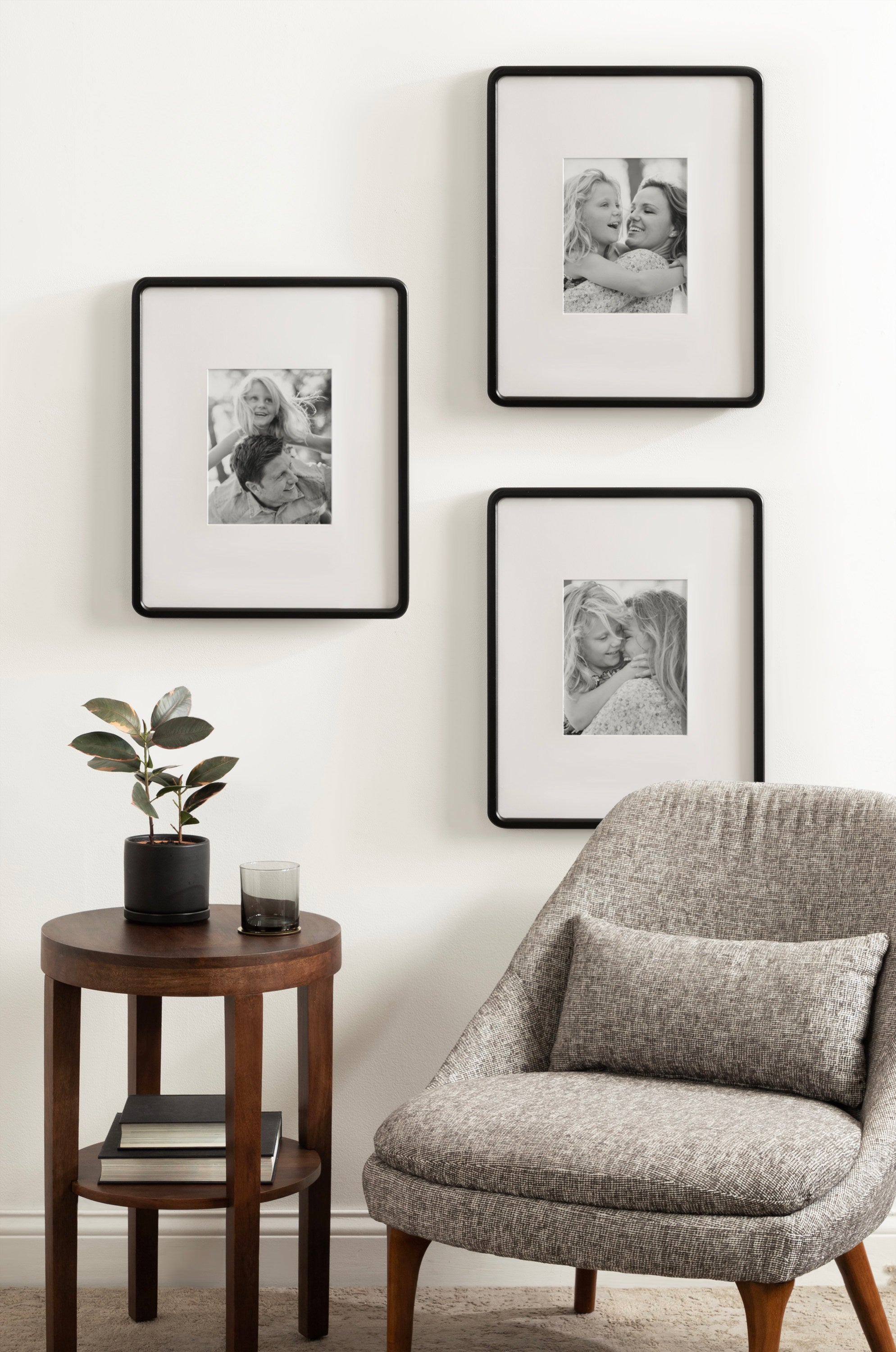 Wall Frame 16x20 matted to 8x10 Black 7