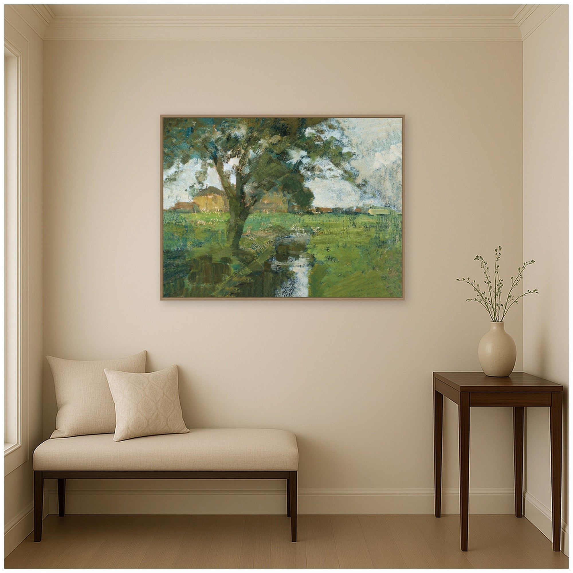 Framed Canvas 42x32 Sylvie Dark Gold 5