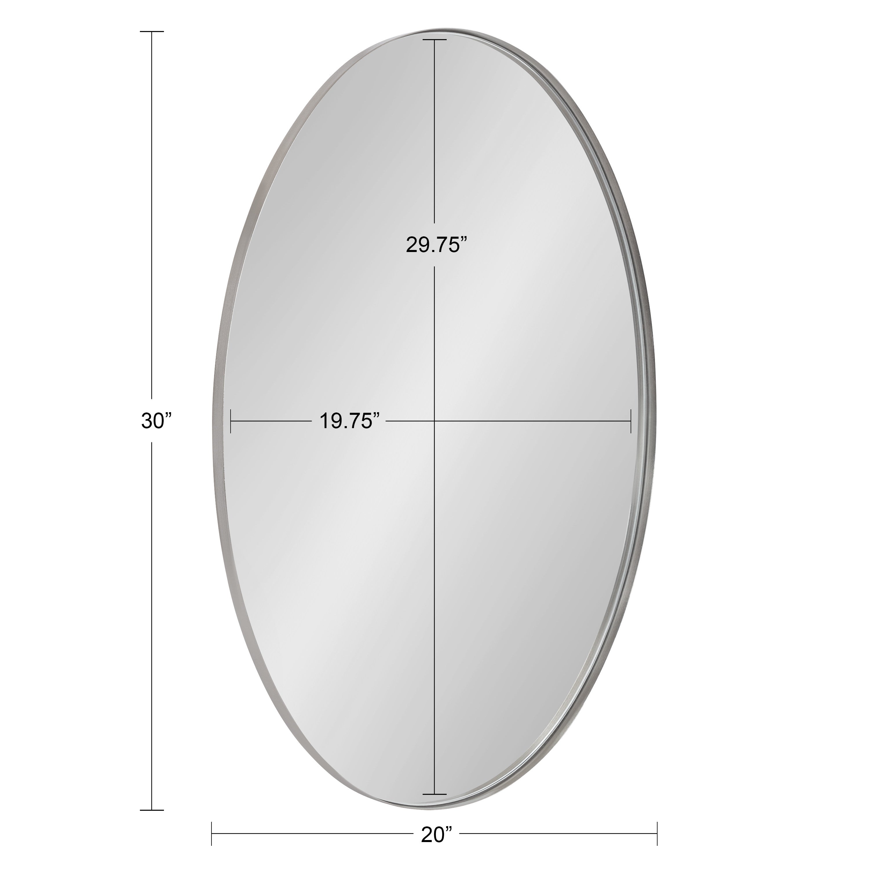 Rollo Oval Framed Wall Mirror