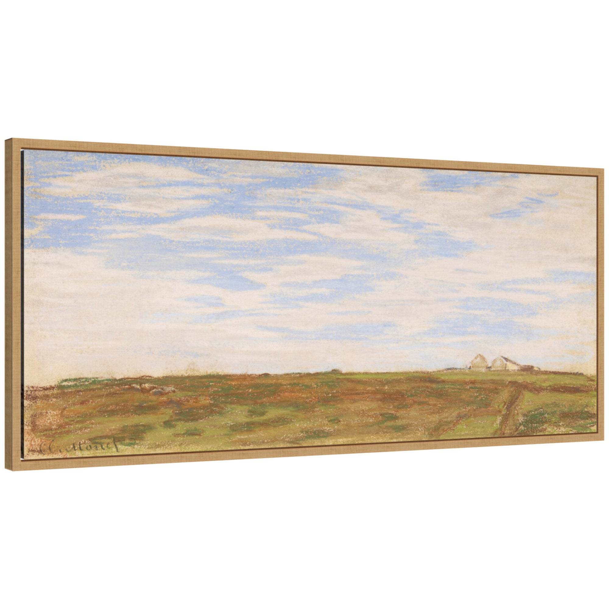 Framed Canvas 40x18 Sylvie Natural 1