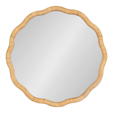 Scallop Mirror Natural 26x26 1
