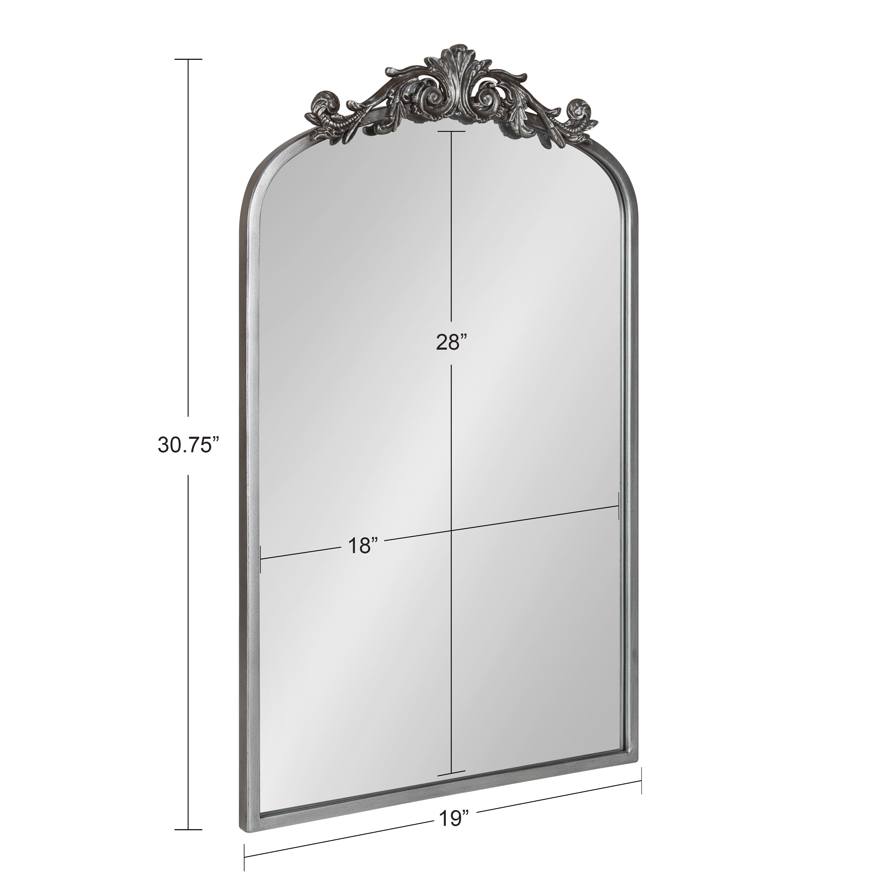 Arch Mirror 19x31 Silver 5