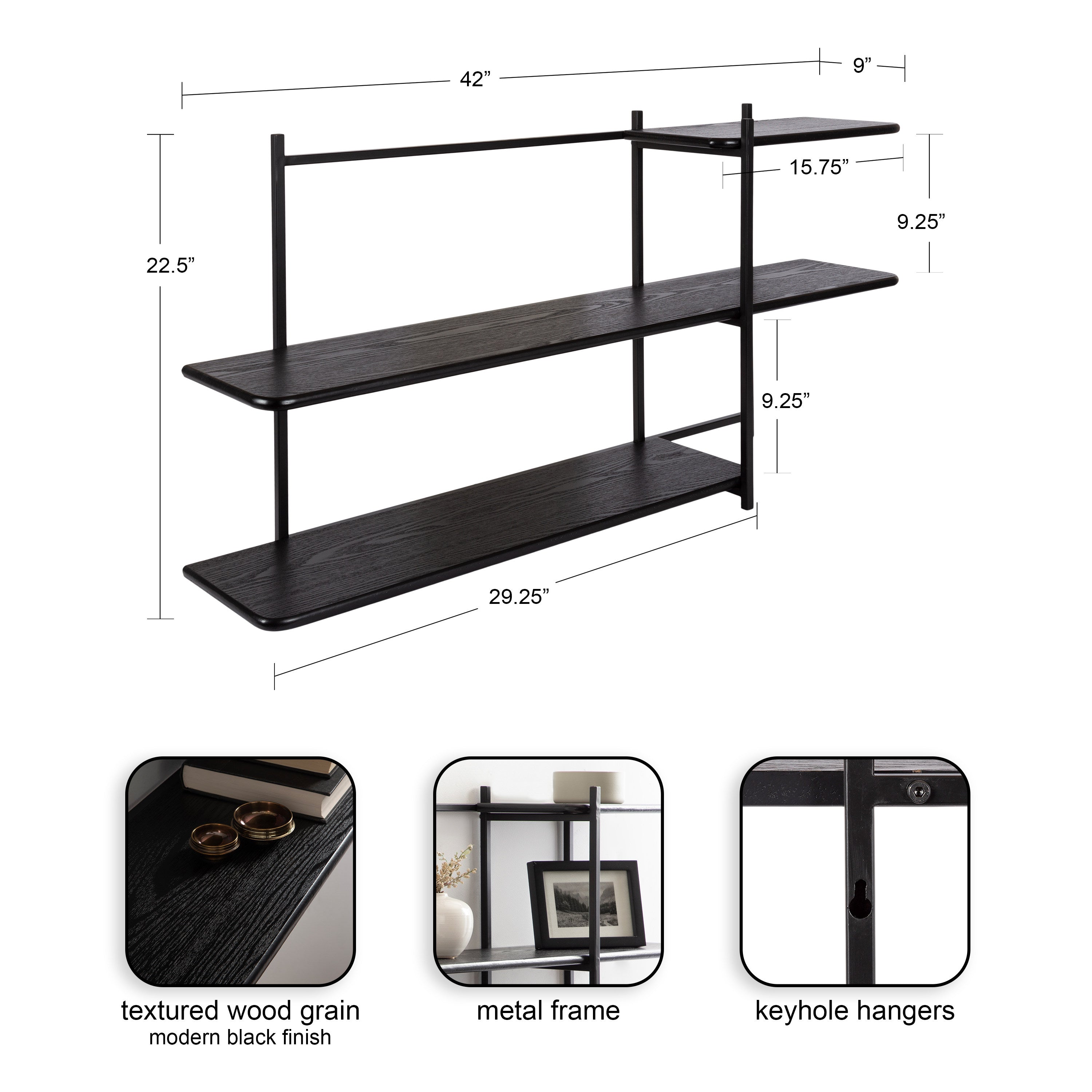 Ramone Tiered Wall Shelf