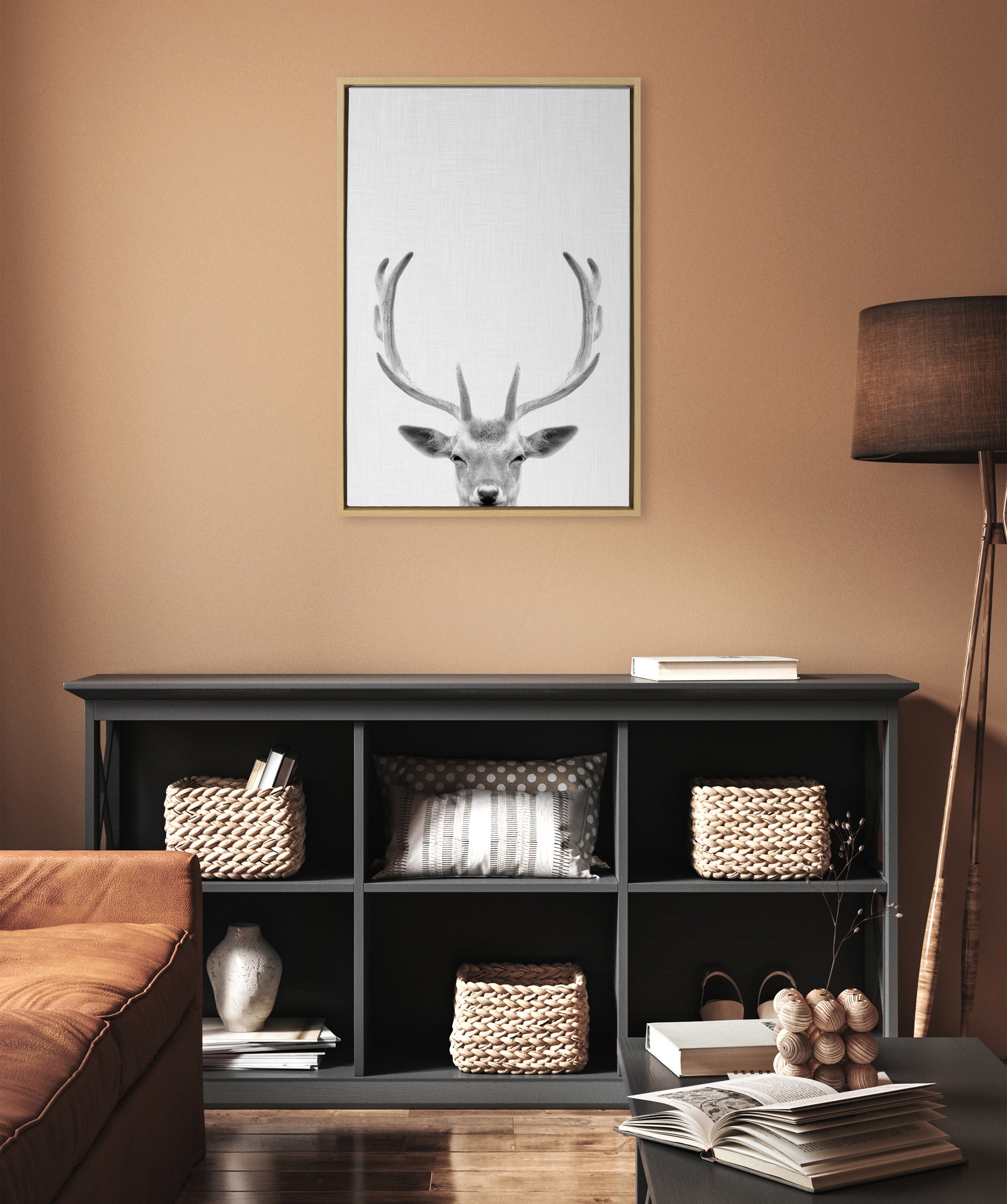Framed Canvas Sylvie Natural 23x33 5