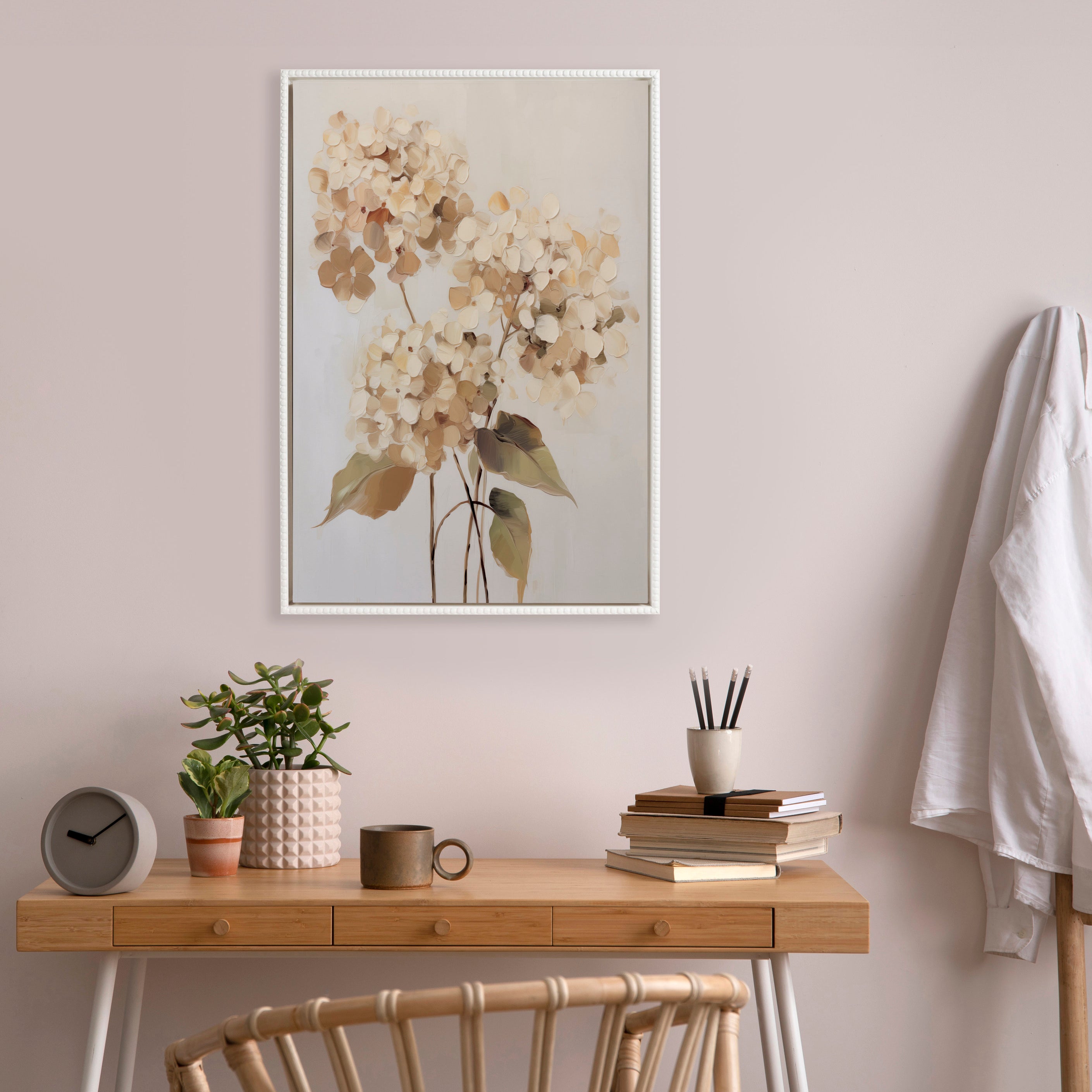 Framed Canvas 23x33 Sylvie Beaded White 5