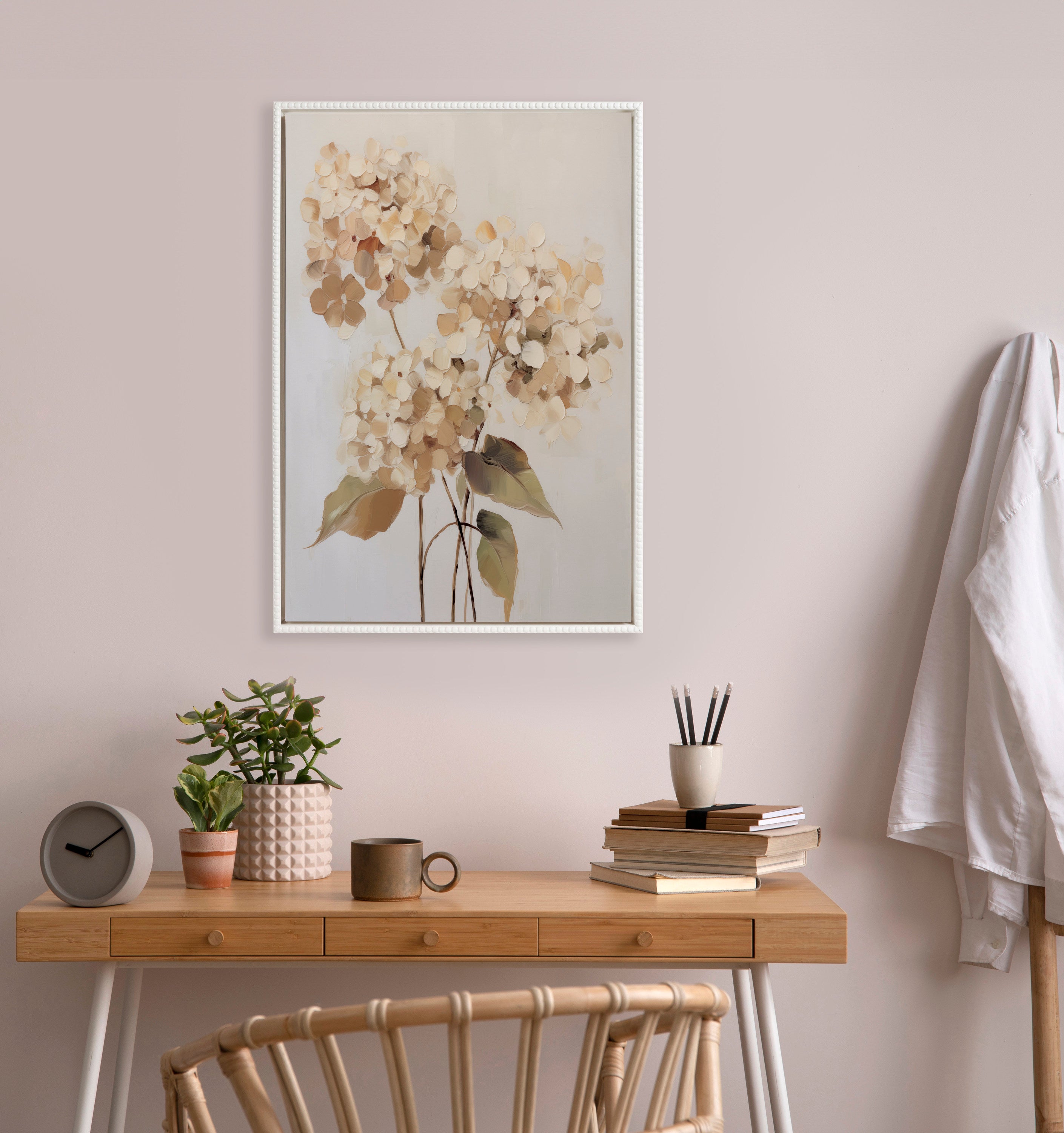 Framed Canvas 23x33 Sylvie Beaded White 5