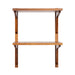 Accent Shelf Walnut Brown 18x12x24 5