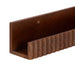Floating Shelf Walnut Brown 2 Piece 18 Inch 3