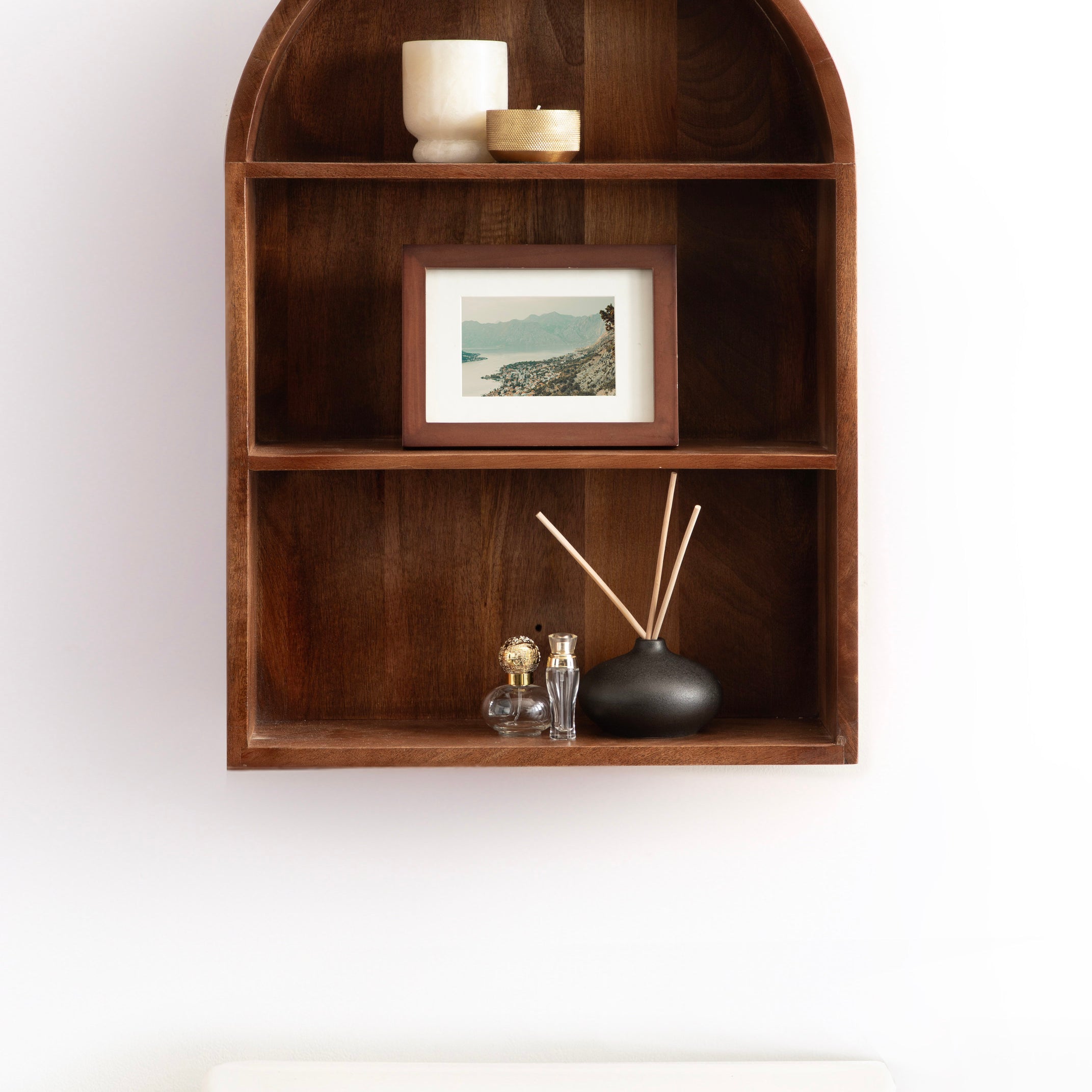 Accent Shelf 18x6x26 Walnut Brown 6
