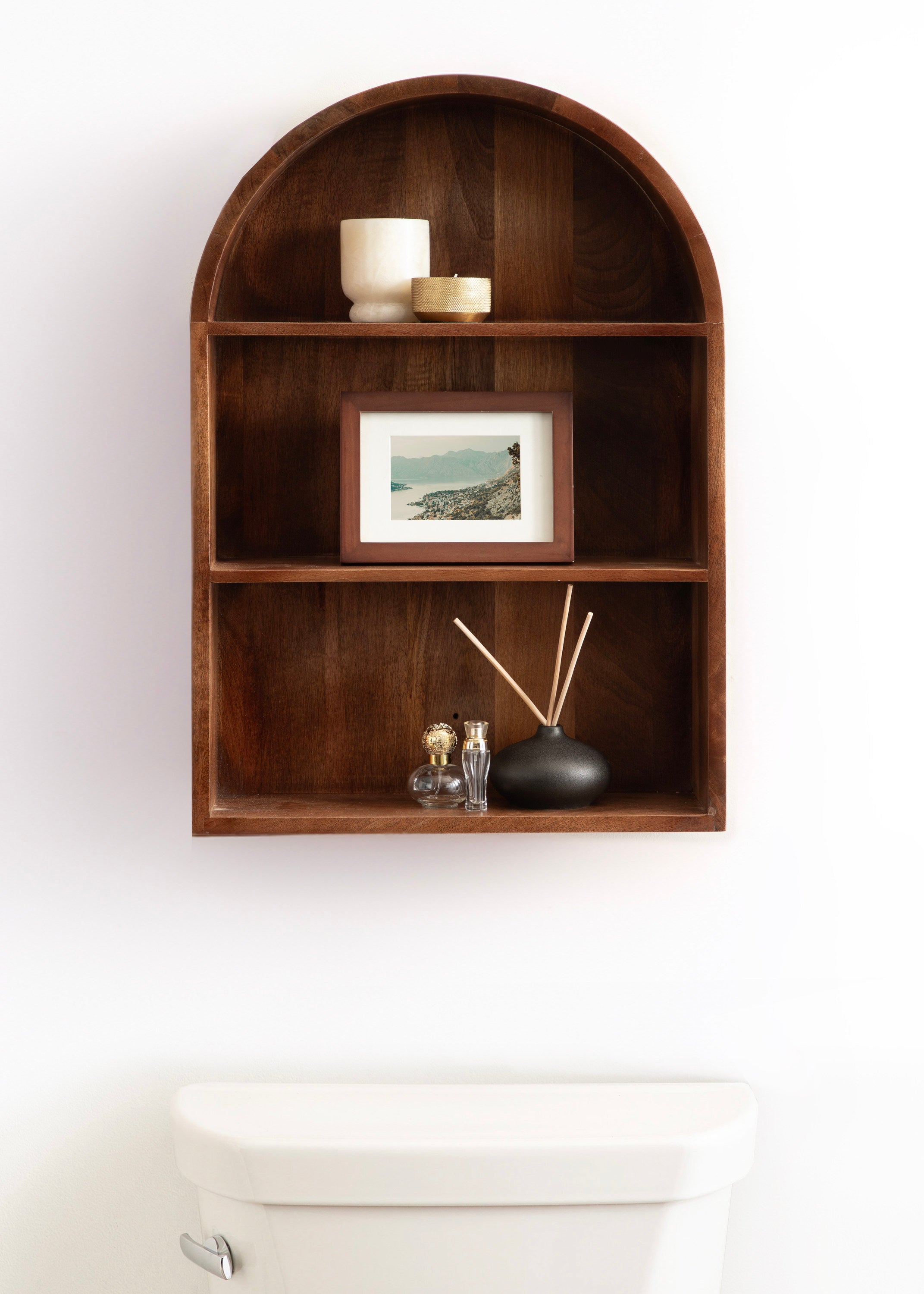 Accent Shelf Walnut Brown 18x6x26 6