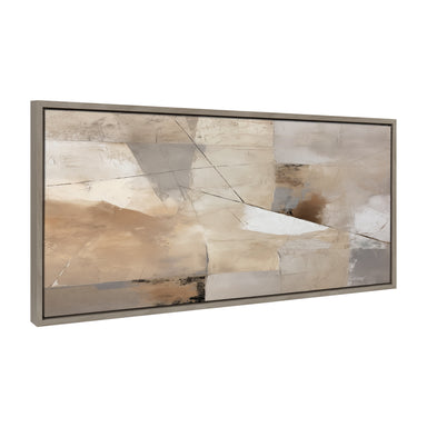 Framed Canvas 18x40 Sylvie Graywash 1
