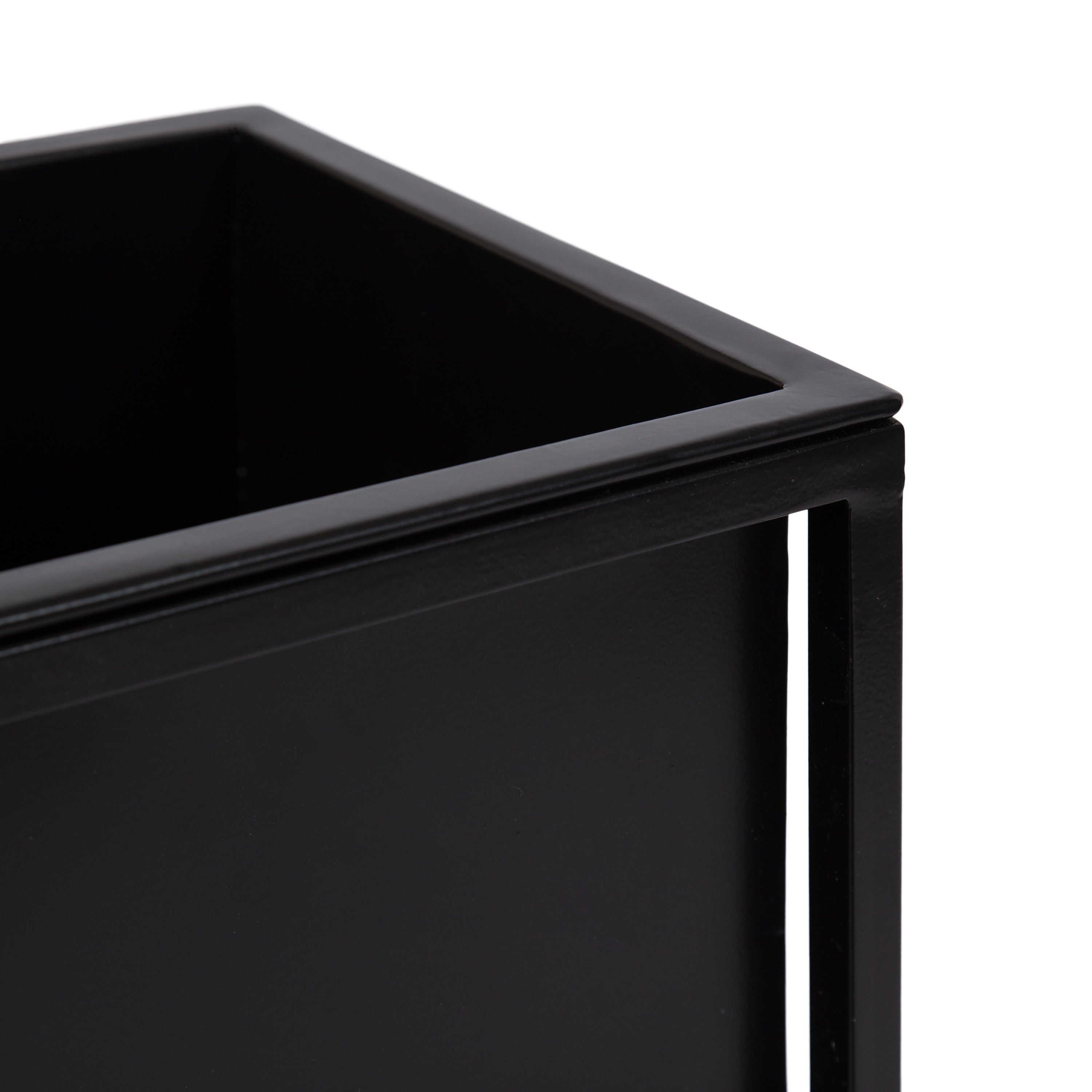 Freestanding Planter Black 2 Piece 6