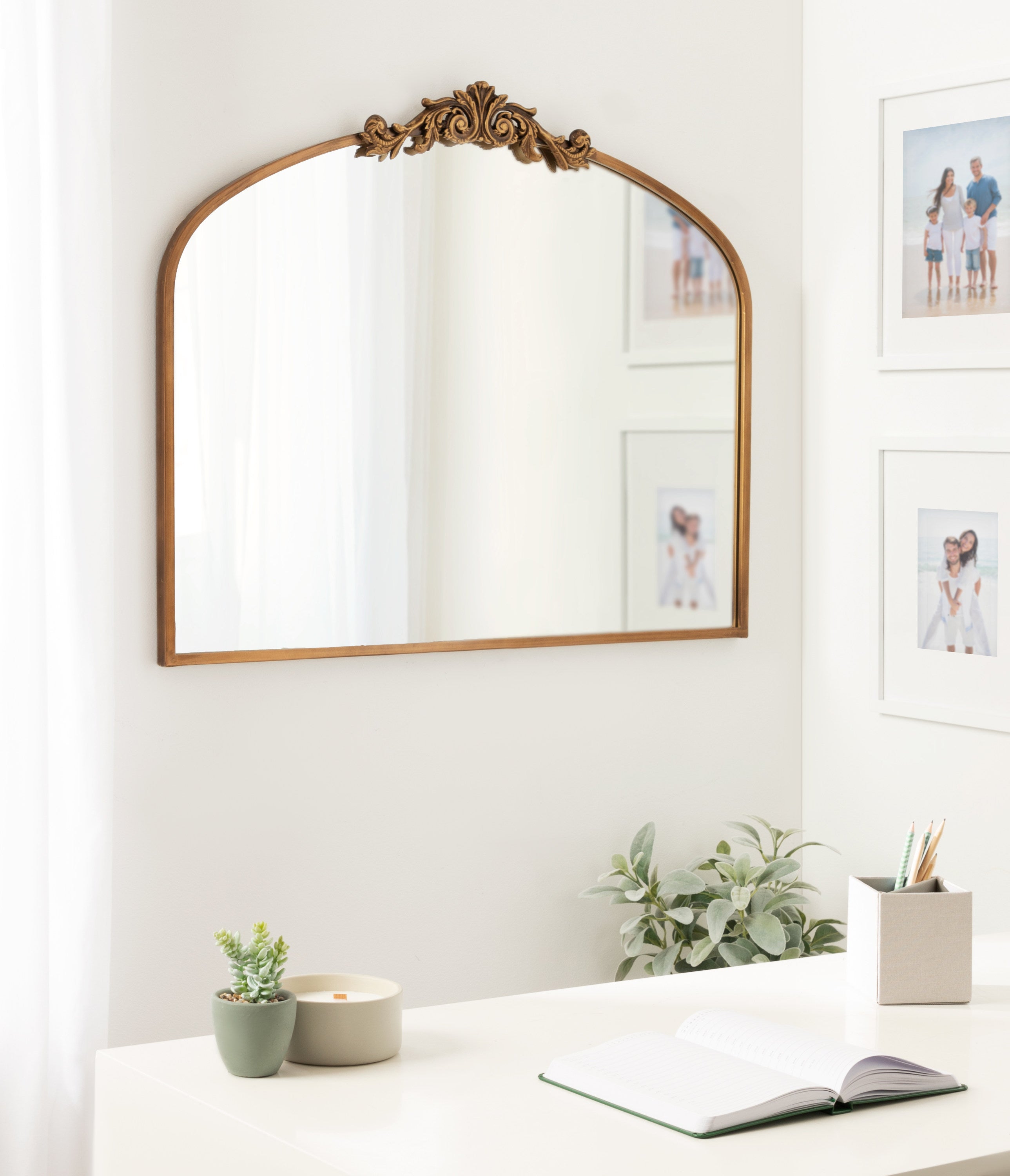 Arch Mirror 36x29 Gold 8