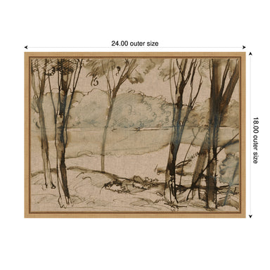 Framed Canvas 24x18 Sylvie Natural 2