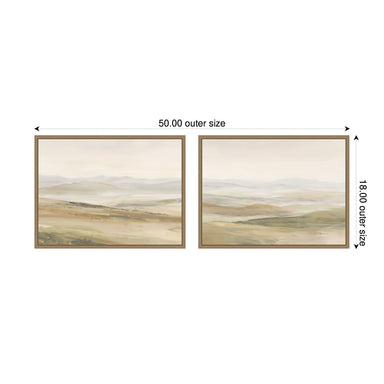 Art Set 2 Piece Set 18x24 Sylvie Dark Gold 2