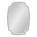 Scallop Mirror White Gray 21x32 2