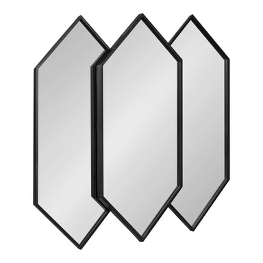Irregular Mirror Black 28x27 1