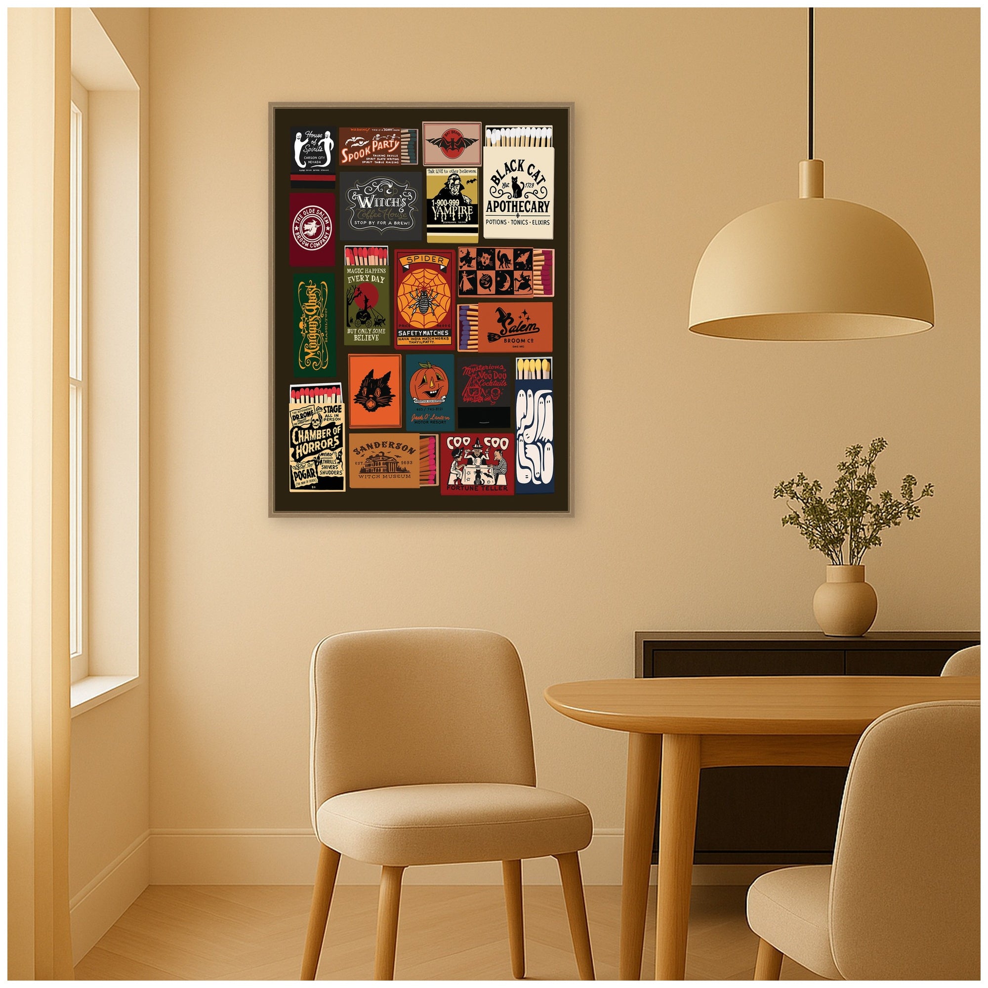 Framed Canvas 28x38 Sylvie Dark Gold 5