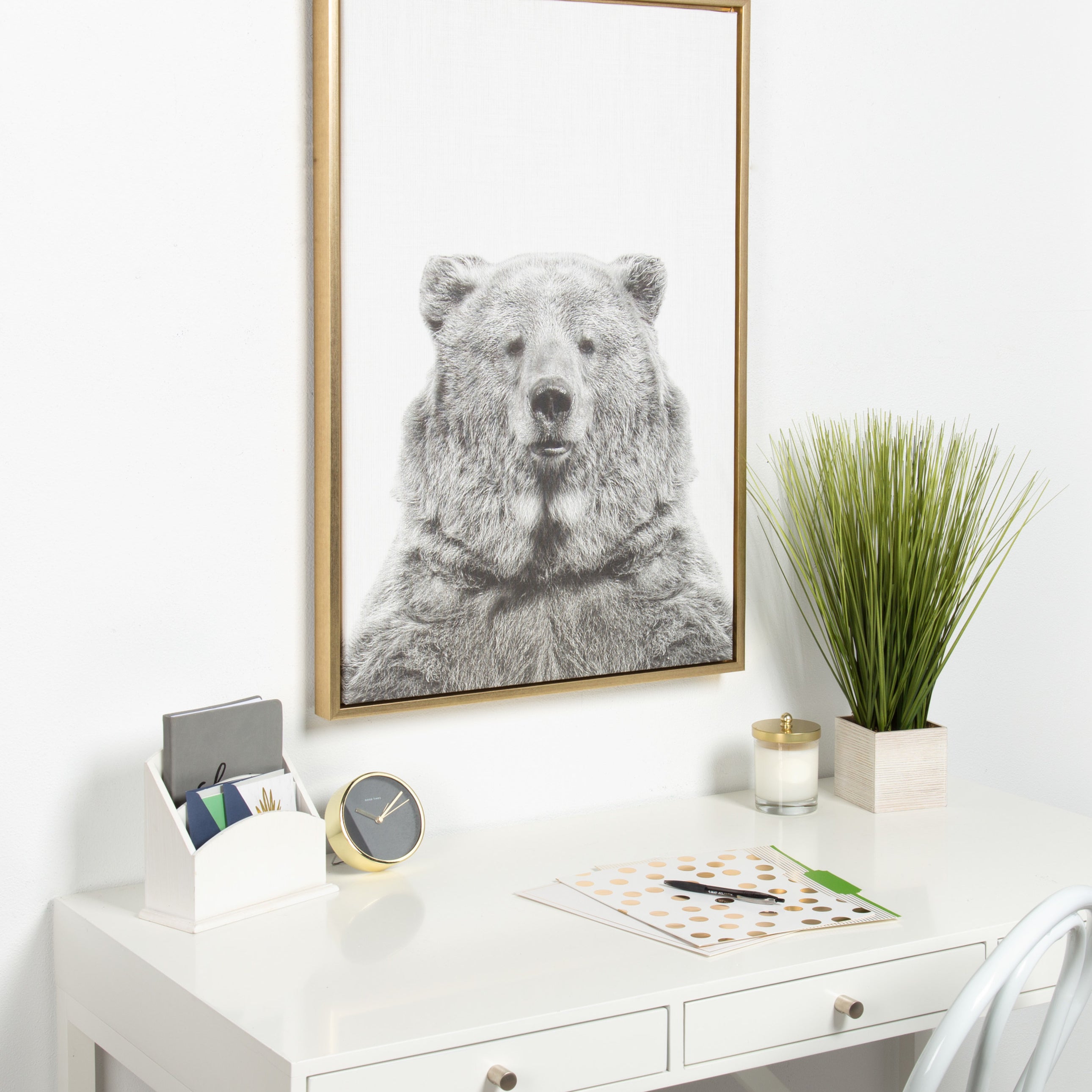 Framed Canvas 23x33 Sylvie Bright Gold 5