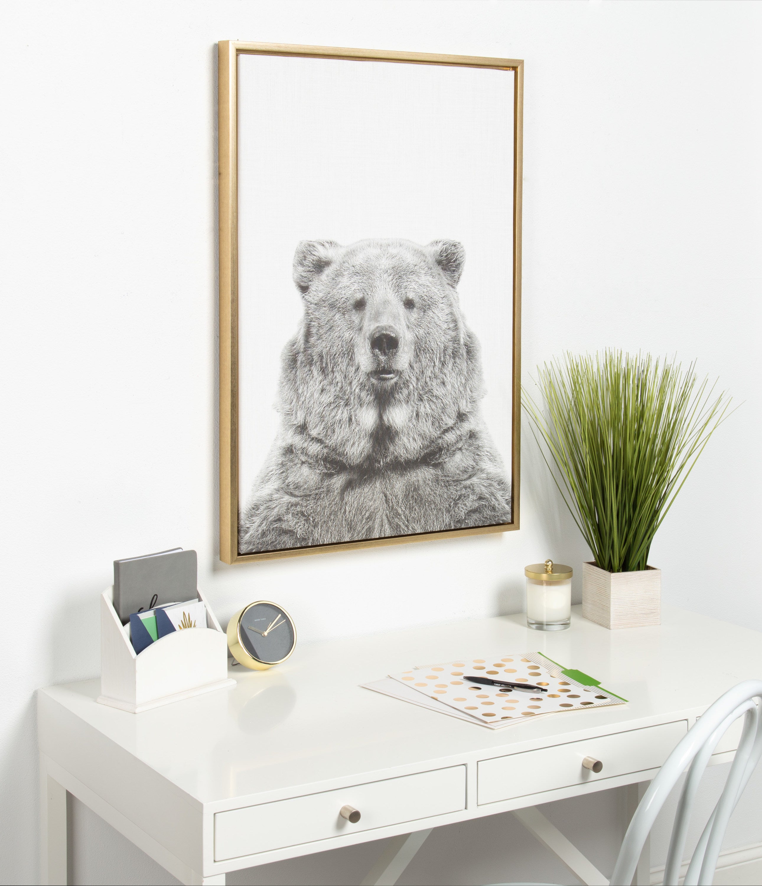 Framed Canvas 23x33 Sylvie Bright Gold 5